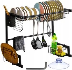 Afdruiprek Droger Zwart Voor Bestek Boven De Gootsteen 65 Cm X 29 Cm X 52 Cm 15 Afdruiprek Droger Zwart Voor Bestek Boven De Gootsteen 65 Cm X 29 Cm X 52 Cm -Schoonmaakartikelen Winkel 1200x1167 4