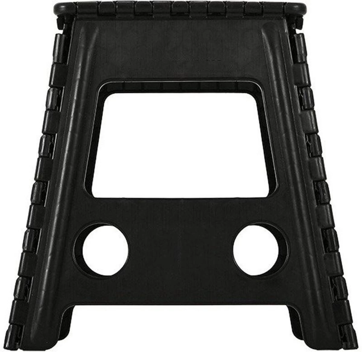 Merkloos Verdikt Kunststof Klapkruk-draagbaar-opvouwbare Kruk-Met Antislip Oppervlak Zwart 29x22cmx45cm 5 Merkloos Verdikt Kunststof Klapkruk-draagbaar-opvouwbare Kruk-Met Antislip Oppervlak Zwart 29x22cmx45cm - Afbeelding 3