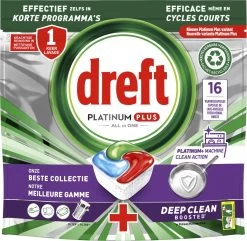 Dreft Platinum Plus All In One Machine Clean - Vaatwastabletten - 5 X 16 Tabletten 8 Dreft Platinum Plus All In One Machine Clean - Vaatwastabletten - 5 X 16 Tabletten -Schoonmaakartikelen Winkel 1200x1169 10