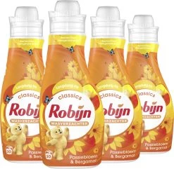 Robijn Classics Passiebloem & Bergamot Wasverzachter - 4 X 30 Wasbeurten - Voordeelverpakking -Schoonmaakartikelen Winkel 1200x1169 4