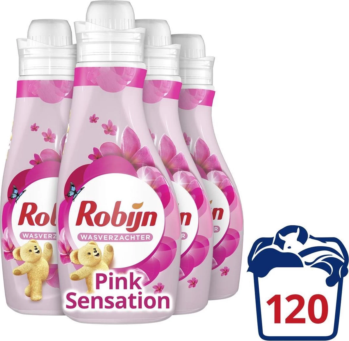 Robijn Summer Pink Wasverzachter - 4 X 30 Wasbeurten - Voordeelverpakking 5 Robijn Summer Pink Wasverzachter - 4 X 30 Wasbeurten - Voordeelverpakking - Afbeelding 3