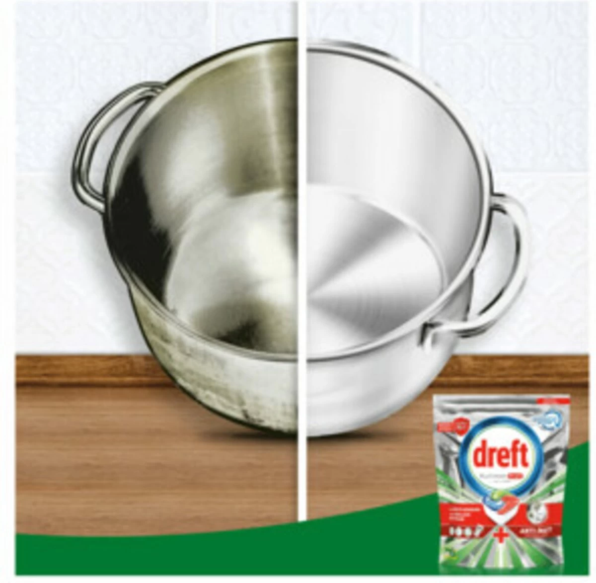 Dreft Platinum Plus All In One Deep Clean - Vaatwastabletten - Voordeelverpakking 5 X 16 Stuks 6 Dreft Platinum Plus All In One Deep Clean - Vaatwastabletten - Voordeelverpakking 5 X 16 Stuks - Afbeelding 4