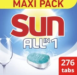 SUN® Sun All-in 1 Normaal Vaatwastabletten - 276 Tabletten - Voordeelverpakking -Schoonmaakartikelen Winkel 1200x1174 4