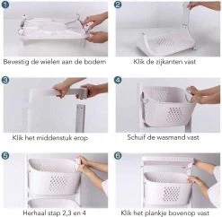 Sens Design Wassorteerder – Wasmand Met 3 Vakken - Op Wieltjes -Schoonmaakartikelen Winkel 1200x1175 9