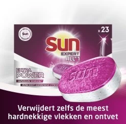 SUN® Sun Expert All-in 1 Vaatwastabletten - Extra Power - 6 X 23 Tabletten -Schoonmaakartikelen Winkel 1200x1176 2