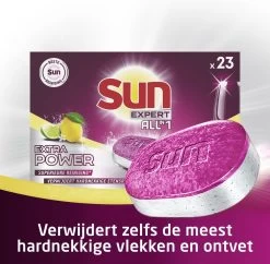 SUN® Sun All-In-1 Extra Power Lemon Vaatwastabletten - 6 X 23 Tabletten - Voordeelverpakking -Schoonmaakartikelen Winkel 1200x1176 3