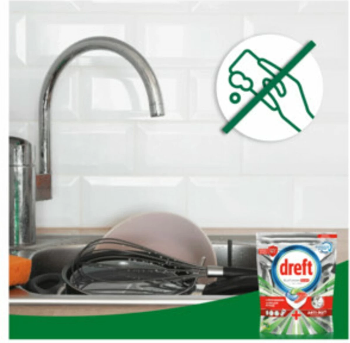 Dreft Platinum Plus All In One - Vaatwastabletten - Citroen - Voordeelverpakking 5 X 16 Stuks 8 Dreft Platinum Plus All In One - Vaatwastabletten - Citroen - Voordeelverpakking 5 X 16 Stuks - Afbeelding 6