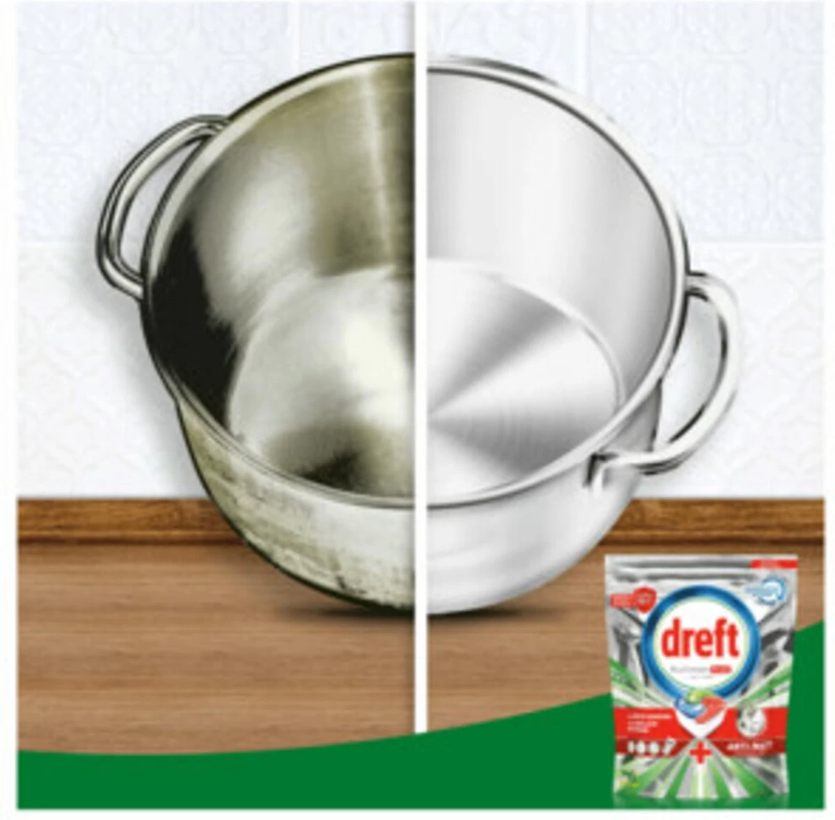 Dreft Platinum Plus All In One - Vaatwastabletten - Citroen - Voordeelverpakking 5 X 16 Stuks 7 Dreft Platinum Plus All In One - Vaatwastabletten - Citroen - Voordeelverpakking 5 X 16 Stuks - Afbeelding 5