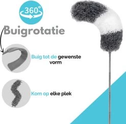 VAIVE Plumeau Uitschuifbaar - Stoffer - Duster - Ragebol Met Telescoopsteel -Schoonmaakartikelen Winkel 1200x1179 7