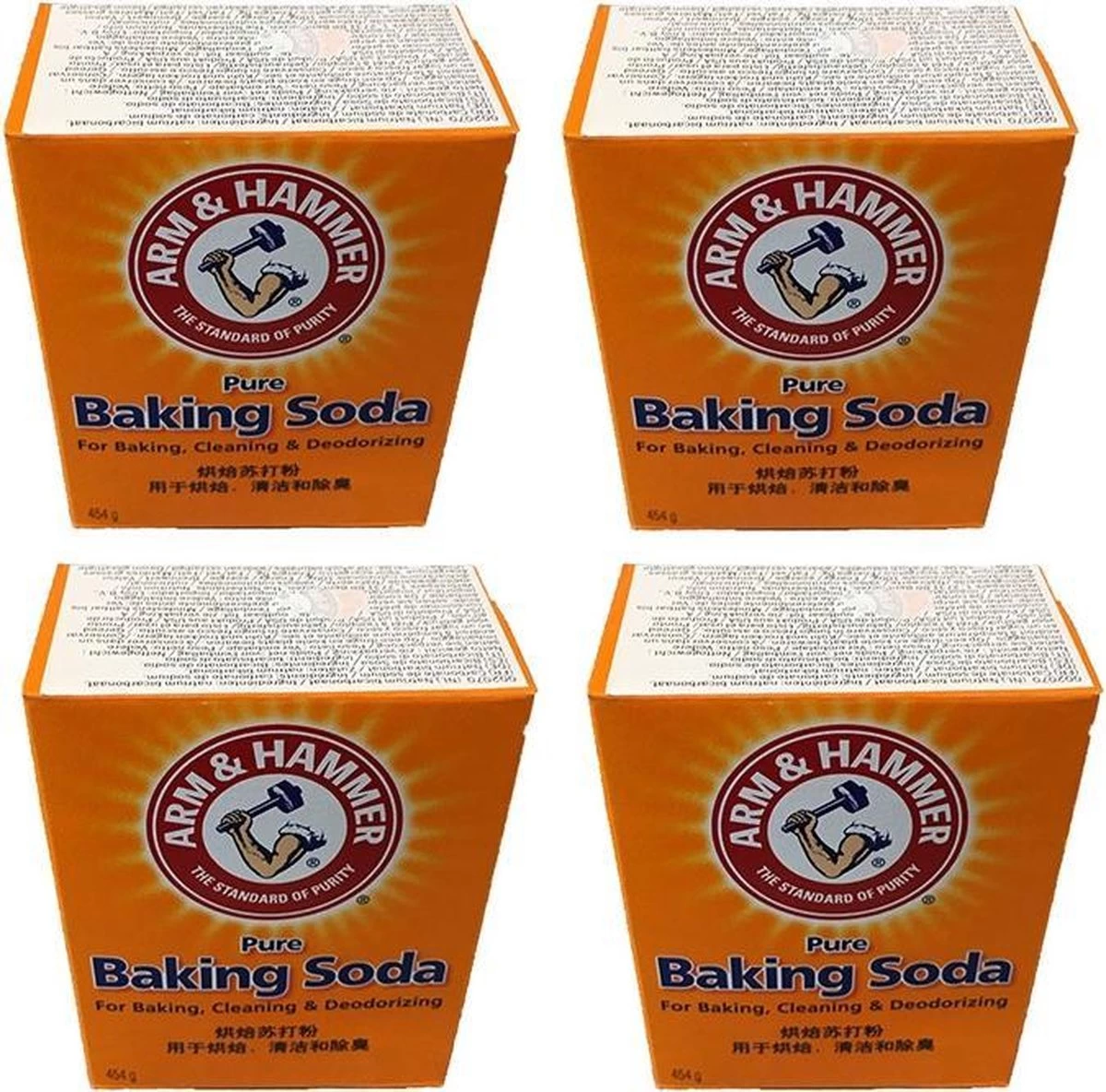 Baking Soda, ARM & HAMMER, 454 Gram, 4 Stuks 3 Baking Soda, ARM & HAMMER, 454 Gram, 4 Stuks