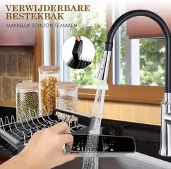 MIRI Afdruiprek – Afwasrek – Uitschuifbaar – Met Lekbak In Gootsteen – Afwas – Roestvrij Staal – Zwart 15 MIRI Afdruiprek – Afwasrek – Uitschuifbaar – Met Lekbak In Gootsteen – Afwas – Roestvrij Staal – Zwart -Schoonmaakartikelen Winkel 1200x1185 3