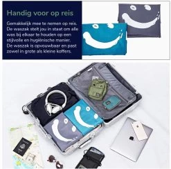 Wonair - Waszakken Voor Wasgoed - 60x90cm - Hemelsblauw - Met Trekkoord -Schoonmaakartikelen Winkel 1200x1189 1