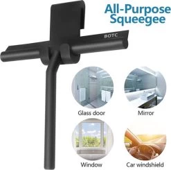 BOTC Douchewisser - Raamwisser - Silicone - 21cm X 16cm - Badkamer Accessoires -Zwart -Schoonmaakartikelen Winkel 1200x1189 9