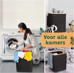 BrandtBergkamp Wasmand Zwart - 2 Stuks - Opvouwbare Wasmand - Wassorteerder - 150L 17 BrandtBergkamp Wasmand Zwart - 2 Stuks - Opvouwbare Wasmand - Wassorteerder - 150L -Schoonmaakartikelen Winkel 1200x1190 8