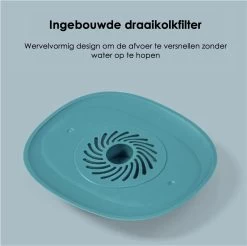 Heuts Goods - Gootsteenzeef - Gootsteenstop - Afvoerzeef - Afvoerstop - Spoelbal - Bad - Douchebak - Keuken - Wasbak - Badkuip - Siliconen - Donkerblauw -Schoonmaakartikelen Winkel 1200x1196 9