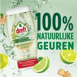 Dreft Natuurlijke Geur - Afwasmiddel - Bergamot & Gember - Ondersteboven Fles - Voordeelverpakking 8 X 370 Ml -Schoonmaakartikelen Winkel 1200x1197 18