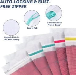 BOTC Waszakken - Wasnetten - Set Van 5 - Bescherm Je Wasgoed En Wasmachine - Transparant -Schoonmaakartikelen Winkel 1200x1197 7