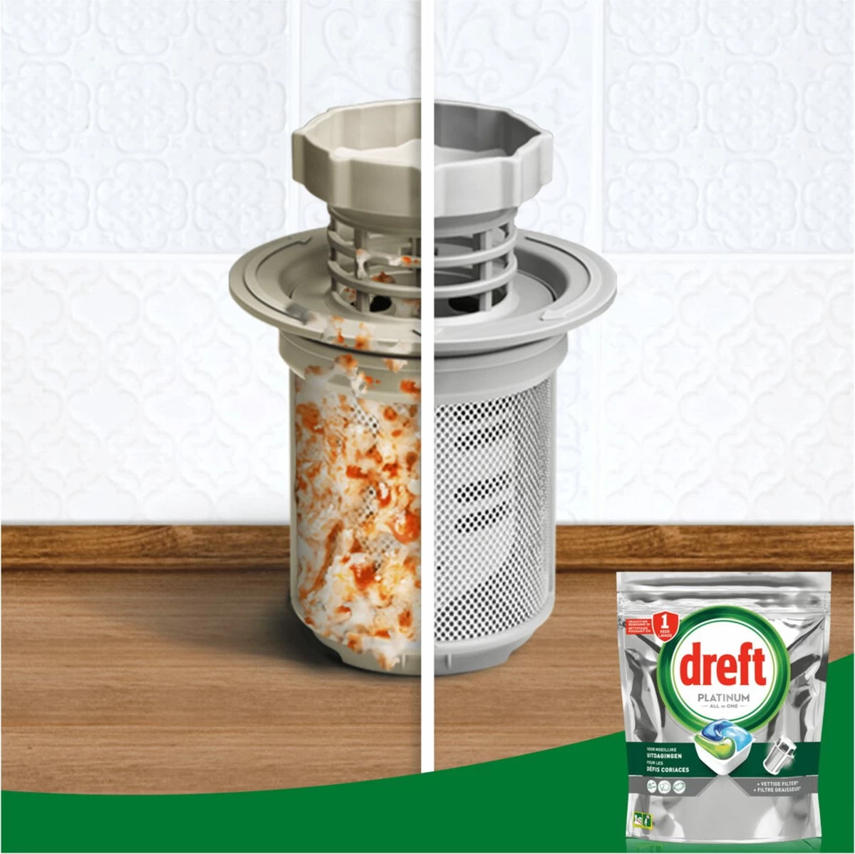 Dreft Platinum All In One Vaatwascapsules Citroen 170 Stuks 6 Dreft Platinum All In One Vaatwascapsules Citroen 170 Stuks - Afbeelding 4