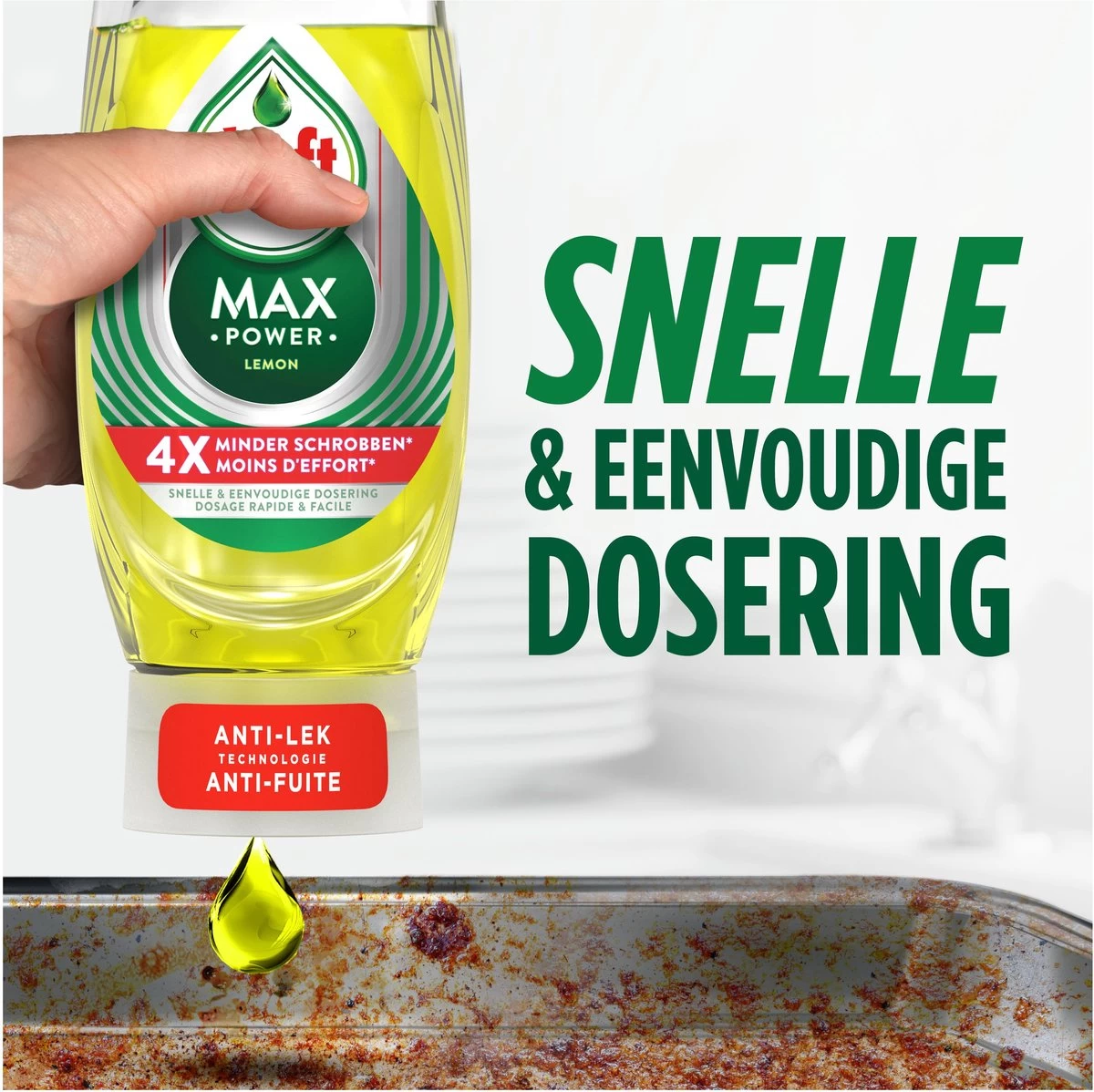 Dreft MaxPower - Lemon - Vloeibaar Afwasmiddel - Voordeelverpakking 8 X 640 Ml 5 Dreft MaxPower - Lemon - Vloeibaar Afwasmiddel - Voordeelverpakking 8 X 640 Ml - Afbeelding 3