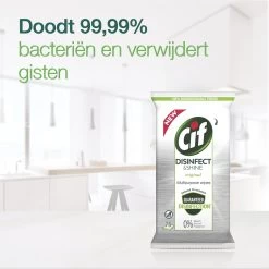 Cif Disinfect & Shine Wipes Doden 99,99% Van De Bacteriën Original Desinfecterende Schoonmaakdoekjes, Van 100% Biologisch Afbreekbaar Textiel 5 X 75 Doekjes 20 Cif Disinfect & Shine Wipes Doden 99,99% Van De Bacteriën Original Desinfecterende Schoonmaakdoekjes, Van 100% Biologisch Afbreekbaar Textiel 5 X 75 Doekjes -Schoonmaakartikelen Winkel 1200x1198 70