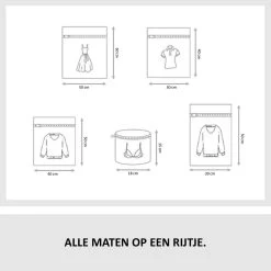 Merkloos Waszakken | Set Van 5 Waszakjes Met Rits - Waszak - Wasnet - Kledingzakjes - BH Was Zakjes - Laundry Bag Set Voor Ondergoed - Kleding - Delicaat Wasgoed - Wasmachine Zakjes - Wasgoed -Schoonmaakartikelen Winkel 1200x1199 15