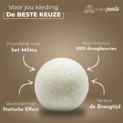Merkloos Droger Ballen XL 6 Stuks Inclusief Lavendelolie – Zero Waste Dryer Balls - Duurzaam – Wasverzachter – Herbruikbare Drogerballen – Droogt De Was Sneller – Tiny Panda 19 Merkloos Droger Ballen XL 6 Stuks Inclusief Lavendelolie – Zero Waste Dryer Balls - Duurzaam – Wasverzachter – Herbruikbare Drogerballen – Droogt De Was Sneller – Tiny Panda -Schoonmaakartikelen Winkel 1200x1199 18