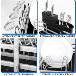 Doogo® Afdruiprek Met Bestekkorf En Lekbak Voor Keukenborden En Bestek Afdruiprek Met Draaibare Uitloop 16 Doogo® Afdruiprek Met Bestekkorf En Lekbak Voor Keukenborden En Bestek Afdruiprek Met Draaibare Uitloop -Schoonmaakartikelen Winkel 1200x1199 27