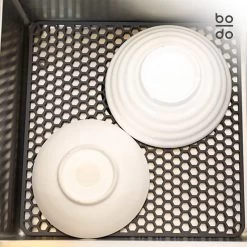 BODO Gootsteenmat Siliconen Donker Grijs - 34.5 X 34.5 Cm - Keuken Accessoires - Gootsteen Beschermer - Onderzetters Siliconen - Anti Kras -Schoonmaakartikelen Winkel 1200x1200 1068