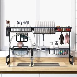 Sens Design Afwasrek Zwart - Afdruiprek - 82,5 Cm - RVS 12 Sens Design Afwasrek Zwart - Afdruiprek - 82,5 Cm - RVS -Schoonmaakartikelen Winkel 1200x1200 1090