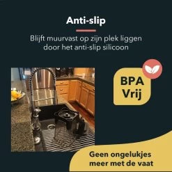 HYP. Afdruiprek Voor Afwas RVS - Pannen Rooster Hittebestendig - Afdruiprooster - Pannenonderzetter - Afkoelrooster - Camping - Rolmat -Schoonmaakartikelen Winkel 1200x1200 1130