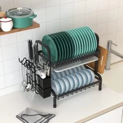 Dish Drying Rack Drainer Afdruiprek Metaal Afvoerafdruiprek Met Druppelbak Black Decker Droogrek Zwart Afdruiprek Brabantiaafdruiprek Metaal Muur -Schoonmaakartikelen Winkel 1200x1200 1135