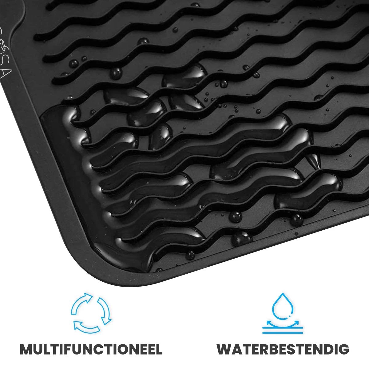 Bangosa Afdruipmat - Vaat Afwas Droogmat - Siliconen 50 X 40 10 Bangosa Afdruipmat - Vaat Afwas Droogmat - Siliconen 50 X 40 - Afbeelding 8