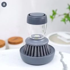 Afwasborstel Met Zeepdispenser – Met 3 Verschillende Opzet Stukken – Inclusief Houder – Grijs – Afwas Borstel Zeepreservoir – Zeep Handborstel – Doseerpomp – Afwasmiddel Dispenser – Navulbaar -Schoonmaakartikelen Winkel 1200x1200 1204
