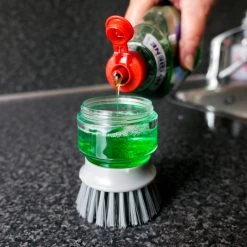 In Round Afwasborstel Met Zeepdispenser / Zeepreservoir – Inclusief Houder – Grijs – Afwas Borstel – Zeep Handborstel – Doseerpomp – Afwasmiddel Dispenser – Navulbaar 18 In Round Afwasborstel Met Zeepdispenser / Zeepreservoir – Inclusief Houder – Grijs – Afwas Borstel – Zeep Handborstel – Doseerpomp – Afwasmiddel Dispenser – Navulbaar -Schoonmaakartikelen Winkel 1200x1200 1212