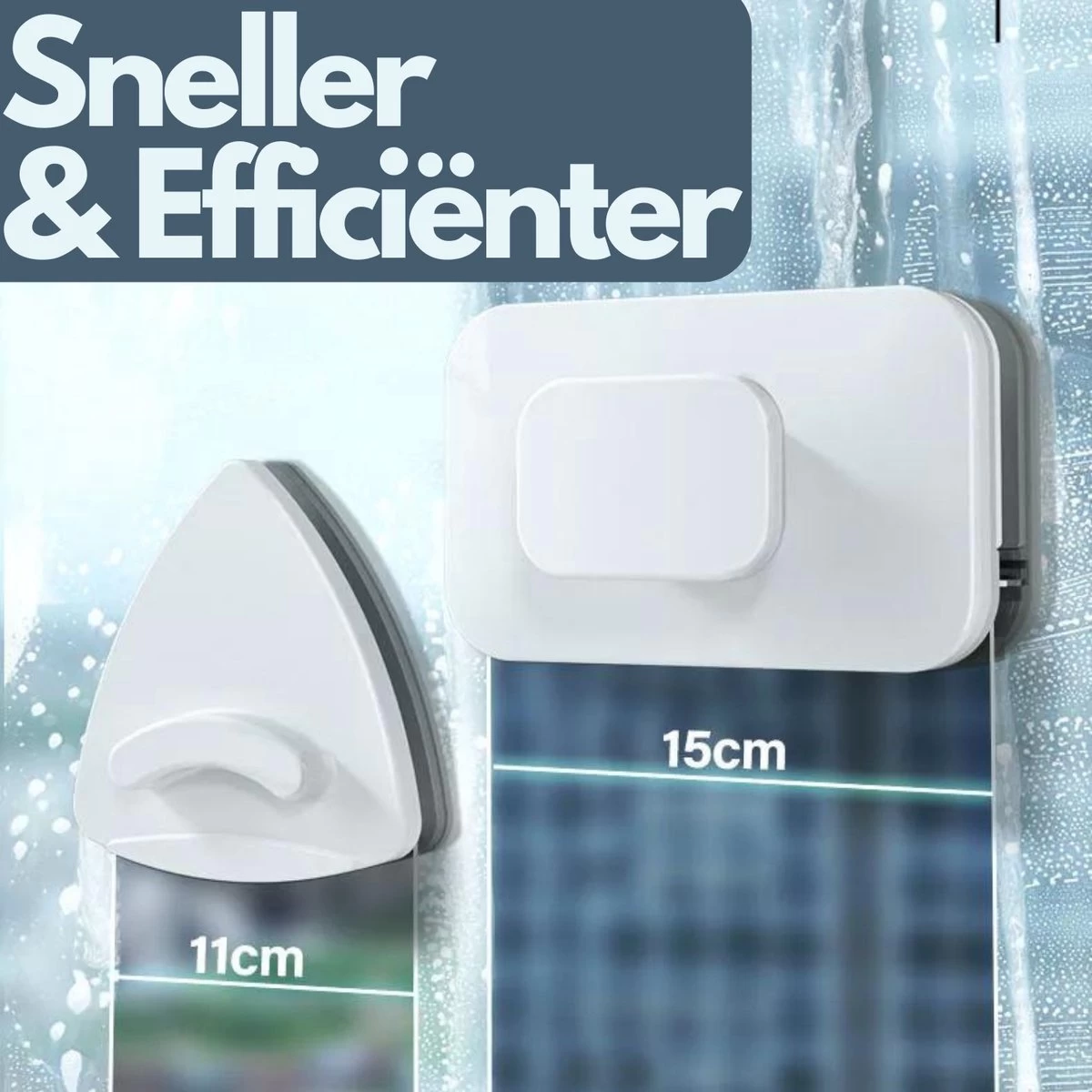 Levine Magnetische Ramenwasser - Ruitenreiniger - Herbruikbare Reiniging Pads 5 Levine Magnetische Ramenwasser - Ruitenreiniger - Herbruikbare Reiniging Pads - Afbeelding 3