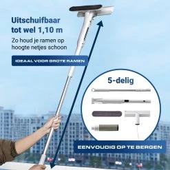 4-in-1 Raamwisser Met Telescoopsteel En Spray-functie - 110cm - Ramenwasser - Ramenwisser -Schoonmaakartikelen Winkel 1200x1200 1335