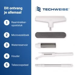 4-in-1 Raamwisser Met Telescoopsteel En Spray-functie - 110cm - Ramenwasser - Ramenwisser -Schoonmaakartikelen Winkel 1200x1200 1337