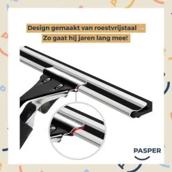 Raamtrekker Professioneel - 45 Cm - Pasper - Raamwisser - Raamtrekkers Zwart - Verstelbaar - Voor Multifunctioneel Gebruik Ramen, Douche En Auto -Schoonmaakartikelen Winkel 1200x1200 1341