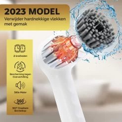 MostEssential Premium Elektrische Schoonmaakborstel 2023 Model – Elektrische Schrobber - Schrobborstel - Poetsmachine – Voor Badkamer Of Keuken - Inclusief 4 Borstelkoppen -Schoonmaakartikelen Winkel 1200x1200 1440