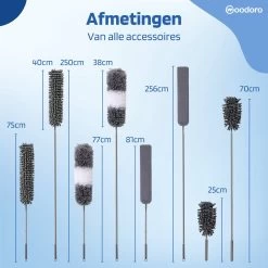 Woodoro Ragebol Uitschuifbaar Complete 9-Delige Set - Verstelbare Telescoopsteel - Plumeau - RVS - Zwart & Grijs 18 Woodoro Ragebol Uitschuifbaar Complete 9-Delige Set - Verstelbare Telescoopsteel - Plumeau - RVS - Zwart & Grijs -Schoonmaakartikelen Winkel 1200x1200 1487