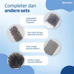 Woodoro Ragebol Uitschuifbaar Complete 9-Delige Set - Verstelbare Telescoopsteel - Plumeau - RVS - Zwart & Grijs 19 Woodoro Ragebol Uitschuifbaar Complete 9-Delige Set - Verstelbare Telescoopsteel - Plumeau - RVS - Zwart & Grijs -Schoonmaakartikelen Winkel 1200x1200 1488