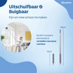 Woodoro Ragebol Uitschuifbaar Complete 9-Delige Set - Verstelbare Telescoopsteel - Plumeau - RVS - Zwart & Grijs 23 Woodoro Ragebol Uitschuifbaar Complete 9-Delige Set - Verstelbare Telescoopsteel - Plumeau - RVS - Zwart & Grijs -Schoonmaakartikelen Winkel 1200x1200 1492