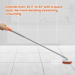 Merkloos Badkamer Reinigingsborstel - Badkamerschrobborstel - Reinigingsborstel - Met Afneembare Telescopische Handgreep En 180° Verstelbare Gezamenlijke Reinigingsborstel - Lange Steel 107 Cm -Schoonmaakartikelen Winkel 1200x1200 1510