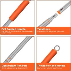 Merkloos Badkamer Reinigingsborstel - Badkamerschrobborstel - Reinigingsborstel - Met Afneembare Telescopische Handgreep En 180° Verstelbare Gezamenlijke Reinigingsborstel - Lange Steel 107 Cm -Schoonmaakartikelen Winkel 1200x1200 1512