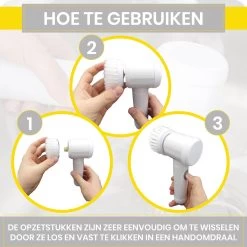 Lenga Elektrische Schoonmaakborstel - 5 In 1 Borstel - Oplaadbaar - Wasborstel - Schoonmaakmiddelen - Schrobborstels -Schoonmaakartikelen Winkel 1200x1200 1525