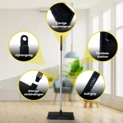 Schrobbezem Zwart Luiwagen Met Steel 120cm - Tuinbezem Straatbezem - Schoonmaak Schrobber Kunststof Harde Bezem - Schrobborstel En Schuurborstel -Schoonmaakartikelen Winkel 1200x1200 1532