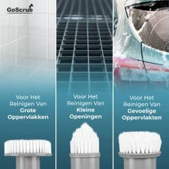 GoScrub® Elektrische Schoonmaakborstel – Elektrische Schrobber - Schrobborstel – Voor Badkamer Of Keuken – Schrobber Met Steel – Luiwagen – Polijstmachine - Poetsmachine Met 10 Opzetstukken 21 GoScrub® Elektrische Schoonmaakborstel – Elektrische Schrobber - Schrobborstel – Voor Badkamer Of Keuken – Schrobber Met Steel – Luiwagen – Polijstmachine - Poetsmachine Met 10 Opzetstukken -Schoonmaakartikelen Winkel 1200x1200 1539