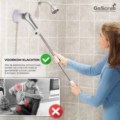 GoScrub® Elektrische Schoonmaakborstel – Elektrische Schrobber - Schrobborstel – Voor Badkamer Of Keuken – Schrobber Met Steel – Luiwagen – Polijstmachine - Poetsmachine Met 10 Opzetstukken 22 GoScrub® Elektrische Schoonmaakborstel – Elektrische Schrobber - Schrobborstel – Voor Badkamer Of Keuken – Schrobber Met Steel – Luiwagen – Polijstmachine - Poetsmachine Met 10 Opzetstukken -Schoonmaakartikelen Winkel 1200x1200 1540