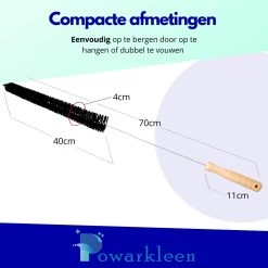 Powarkleen® - Radiatorborstel - Flexibel - Houten Handvat - Roestvrijstaal - Schoonmaakborstel - 70cm Lang! - 1 Stuk -Schoonmaakartikelen Winkel 1200x1200 1547
