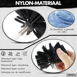 Antuza | Schoorsteenveegset | Schoorsteenreiniger | Schoorsteen Borstel | 9 Meter -Schoonmaakartikelen Winkel 1200x1200 1570